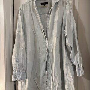 Quince Chambray Shirt Dress
